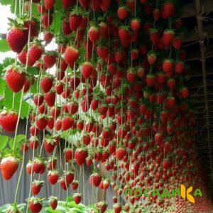 Клубника ампельная Анастасия купить по цене от 370р. в интернет-магазине «Посадика» с доставкой почтой в в Александрове и по всей России – [изображение №1].